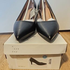 A New Day Classic Black Pointed Heels